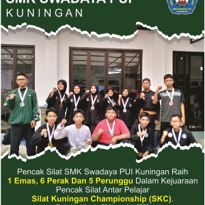 SMK Swadaya PUI Kuningan Raih Medali Emas Kejuaraan Pencak Silat
