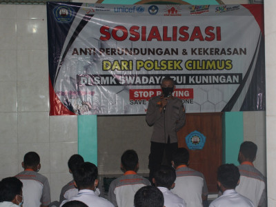 Sosialisasi Anti Perundungan (Kapolsek Cilimus)