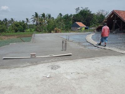 Proses pengecoran RPS bangunan TITL