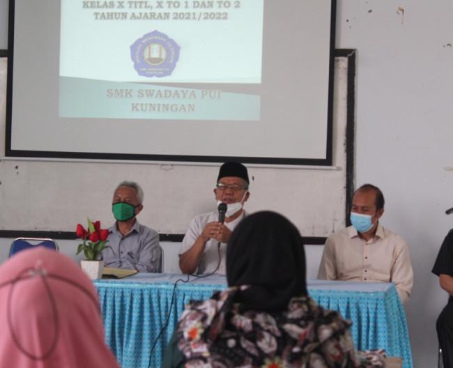 Rapat Orang tua Wali Murid Kelas X Tahun ajaran 2021/2022